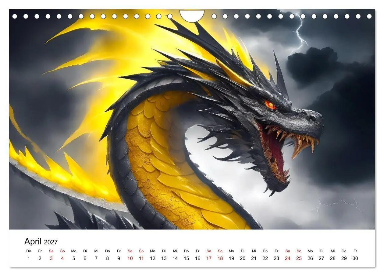 Bild: 9783569159730 | Drachen - Furchterregende und imposante Fabelwesen (Wandkalender...