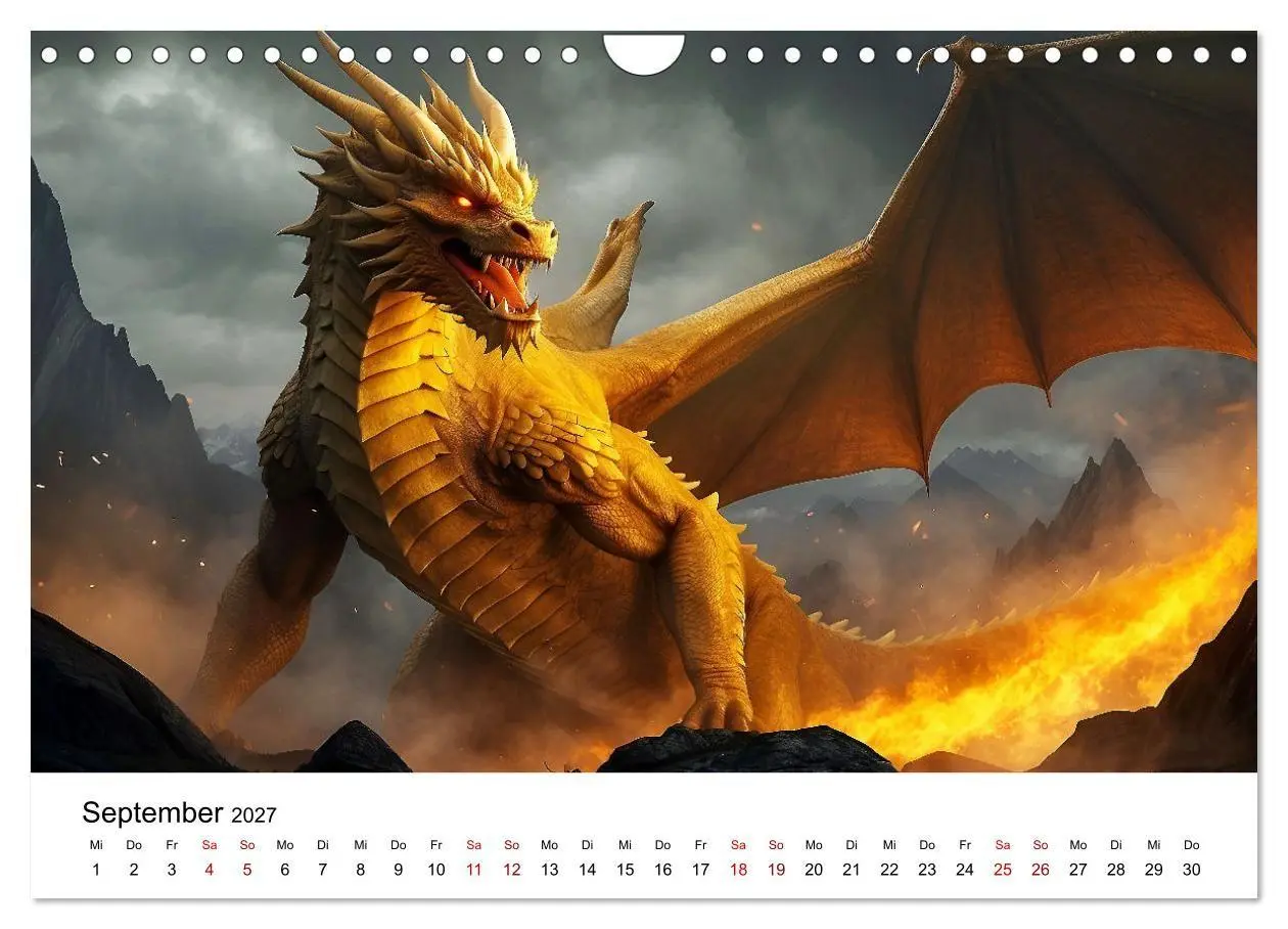 Bild: 9783569159730 | Drachen - Furchterregende und imposante Fabelwesen (Wandkalender...