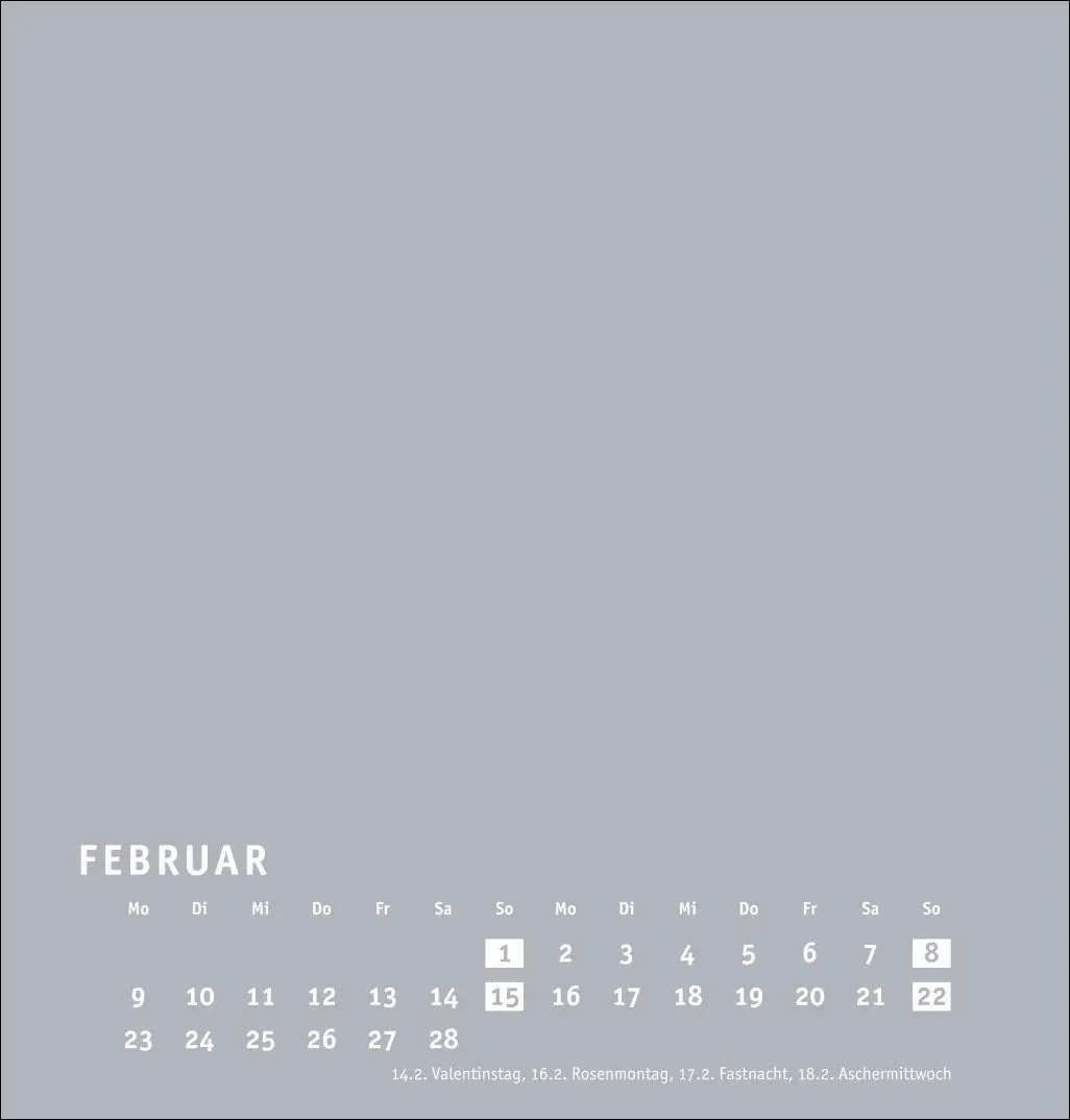 Bild: 9783756409730 | Premium-Bastelkalender silbergrau mittel 2026 | Heye | Kalender | 2026