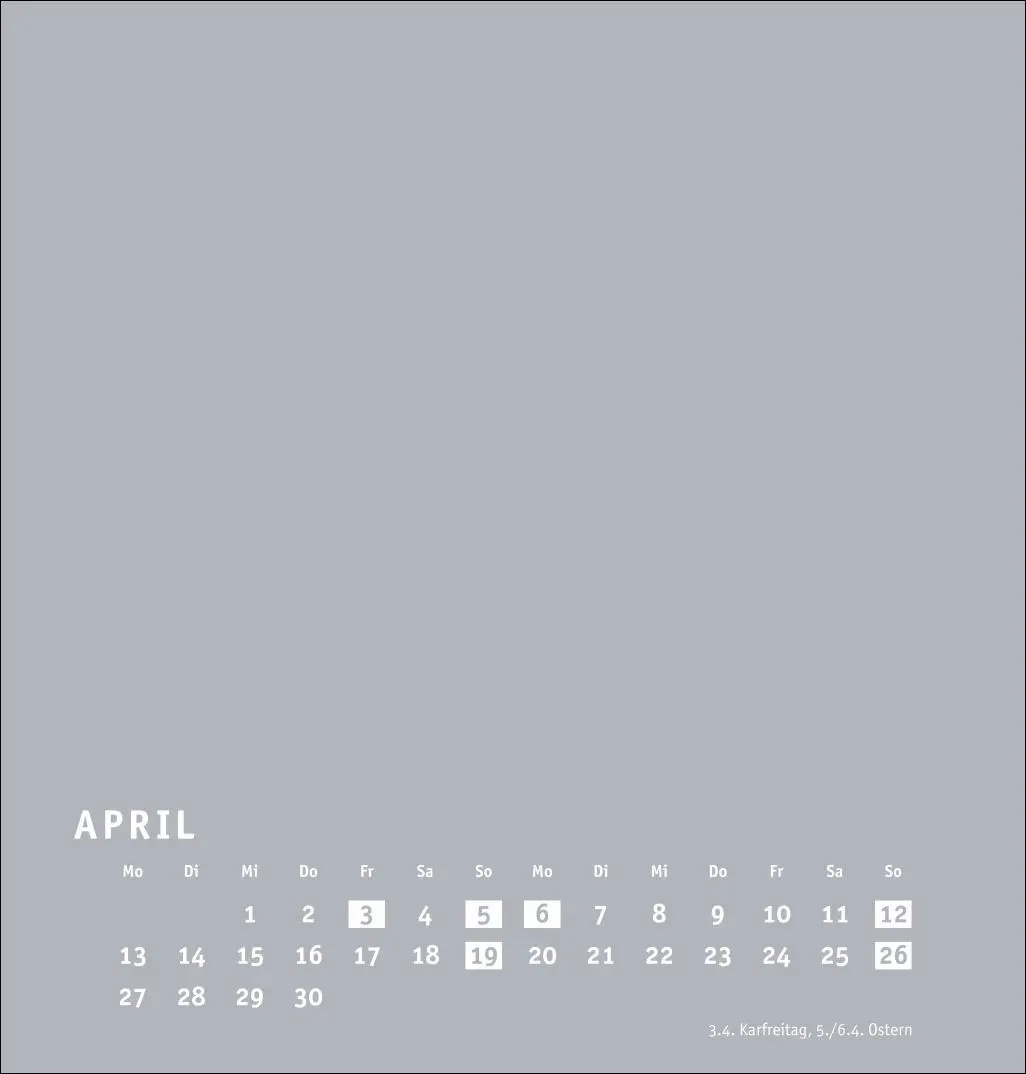 Bild: 9783756409730 | Premium-Bastelkalender silbergrau mittel 2026 | Heye | Kalender | 2026