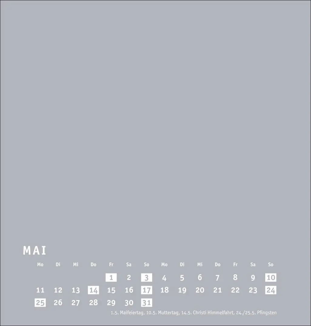 Bild: 9783756409730 | Premium-Bastelkalender silbergrau mittel 2026 | Heye | Kalender | 2026