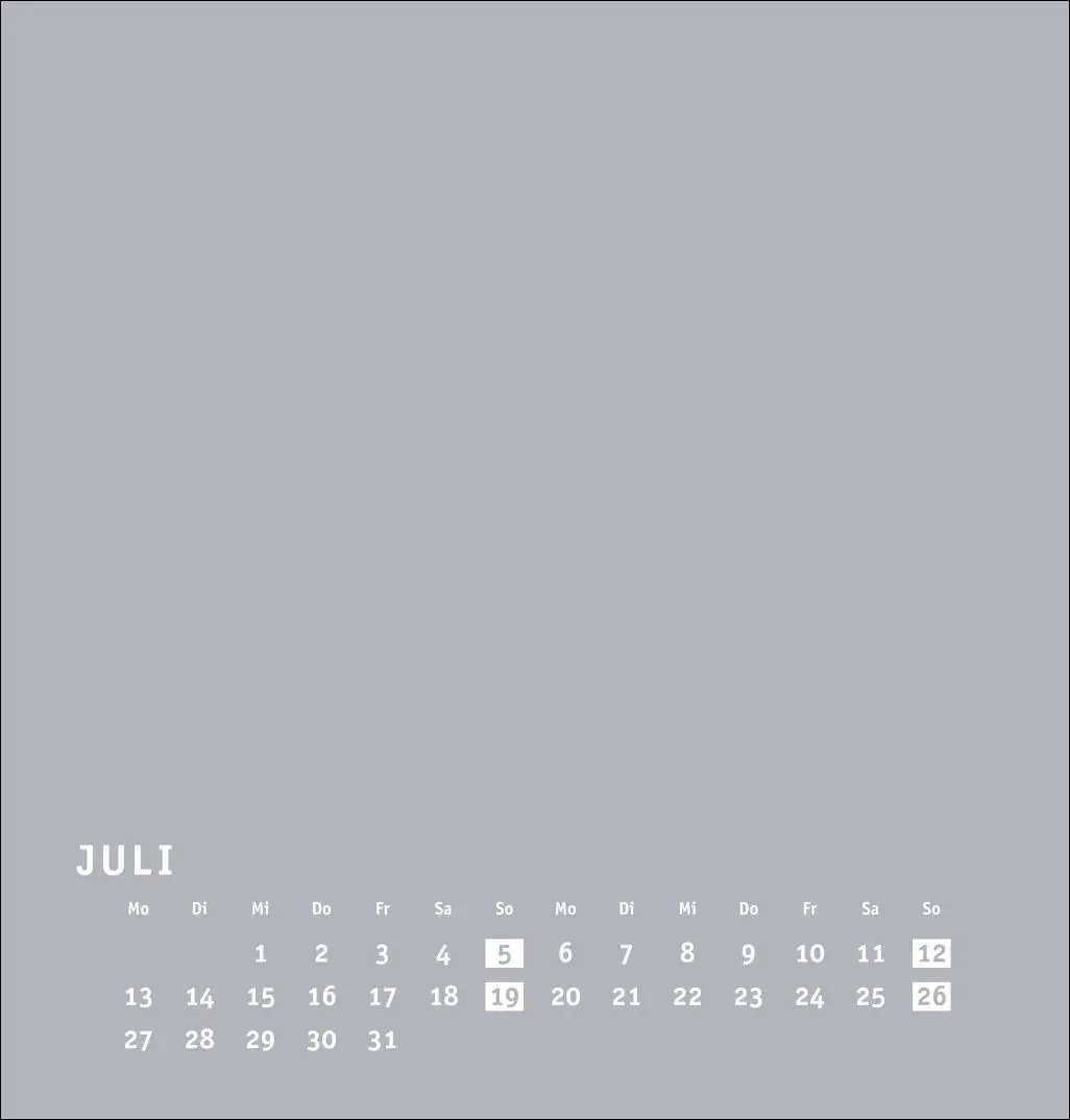 Bild: 9783756409730 | Premium-Bastelkalender silbergrau mittel 2026 | Heye | Kalender | 2026