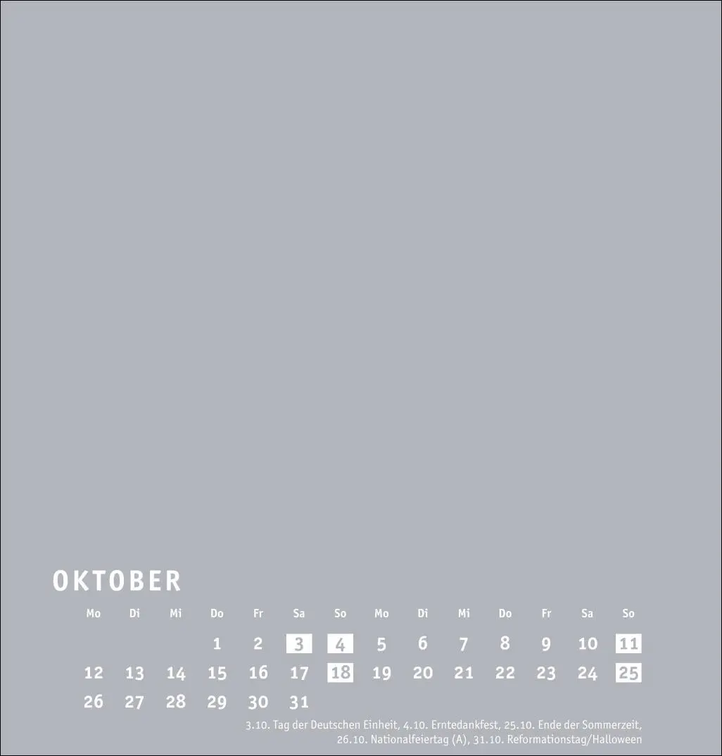 Bild: 9783756409730 | Premium-Bastelkalender silbergrau mittel 2026 | Heye | Kalender | 2026