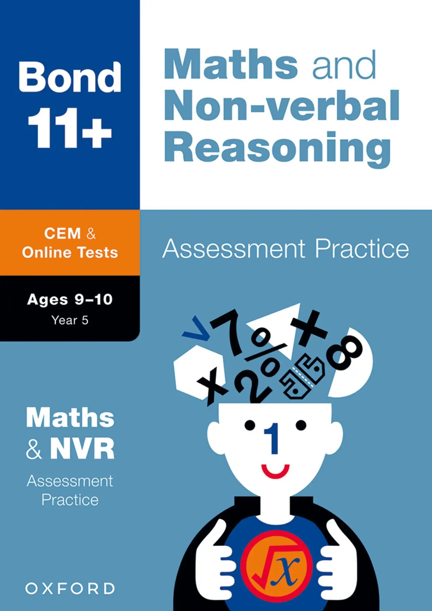 Cover: 9780192779830 | Bond 11+ CEM Maths &amp; Non-verbal Reasoning Assessment Practice 9-10...