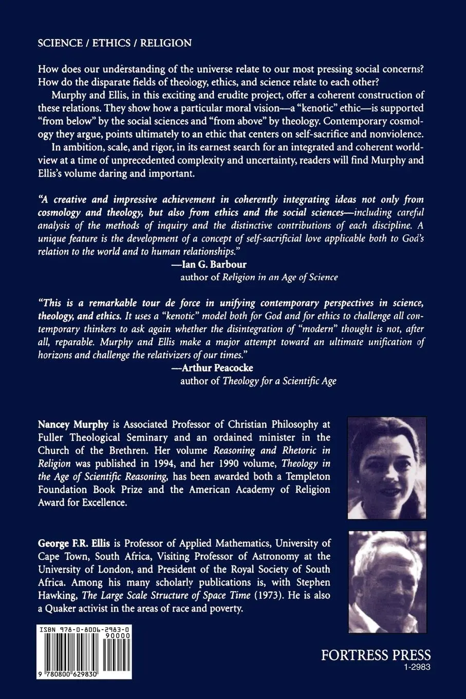 Rückseite: 9780800629830 | N the Moral Nature of the Uni | George Ellis (u. a.) | Taschenbuch