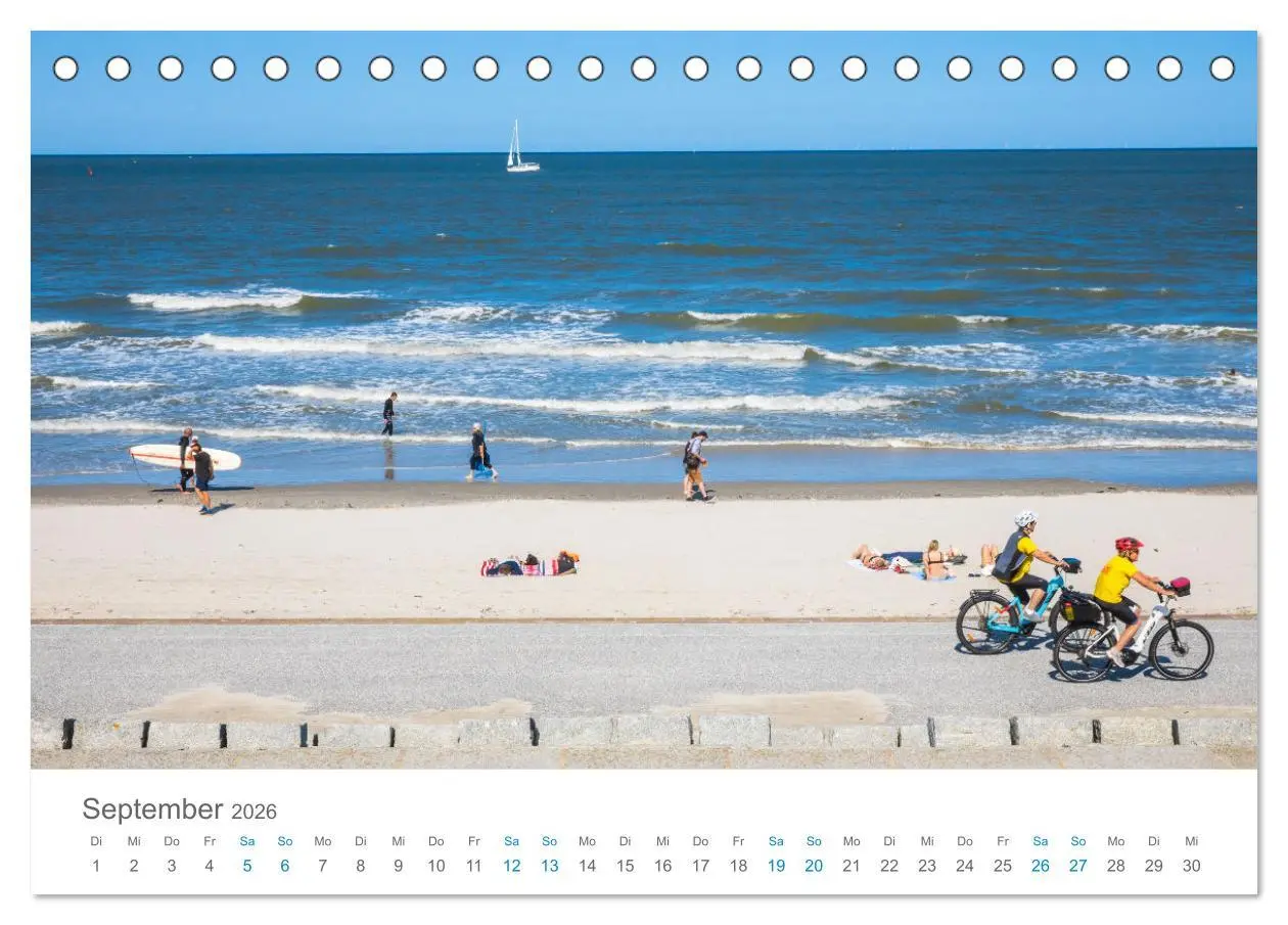 Bild: 9783457349830 | Norderney Sehnsuchtskalender (Tischkalender 2026 DIN A5 quer),...