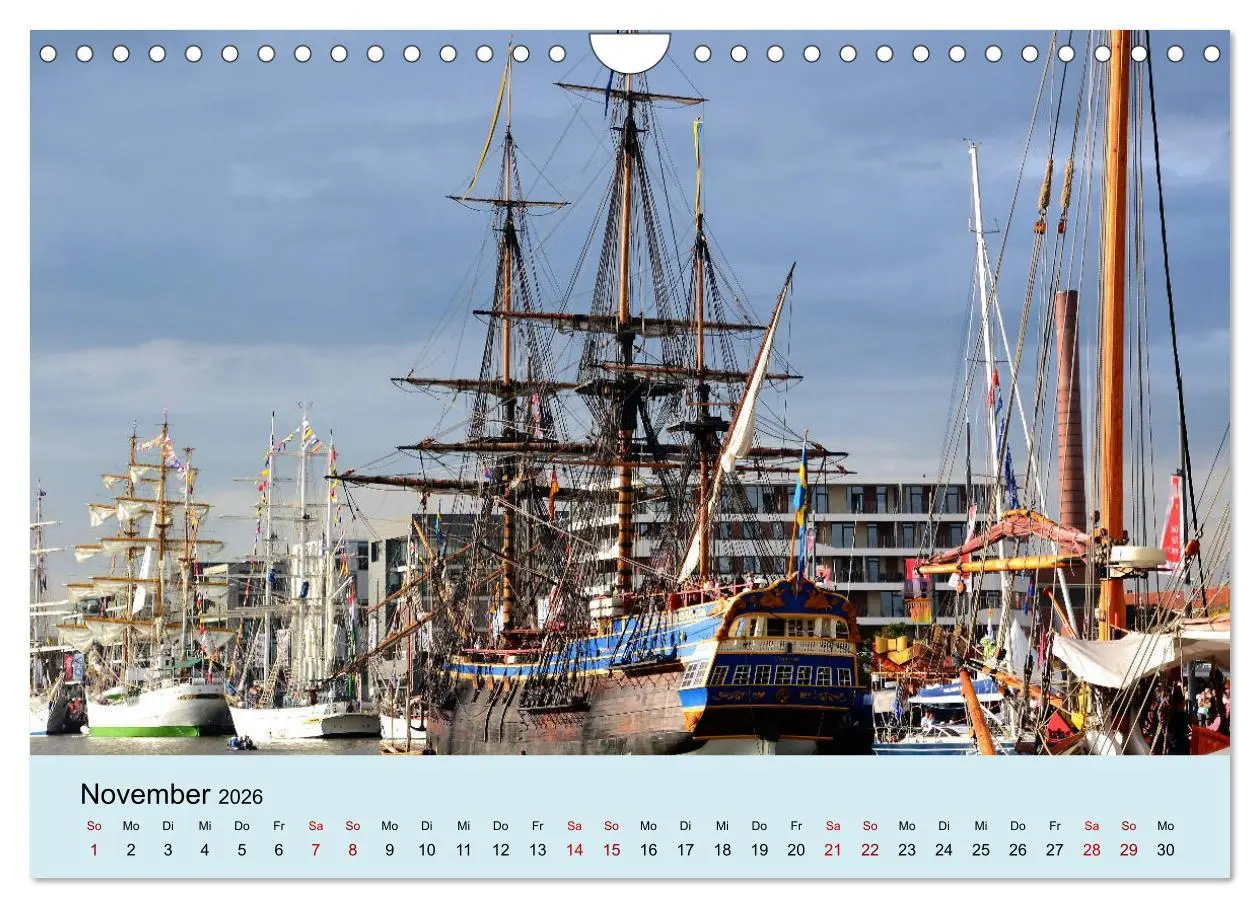 Bild: 9783457899830 | Parade der Windjammer - 2026 (Wandkalender 2026 DIN A4 quer),...