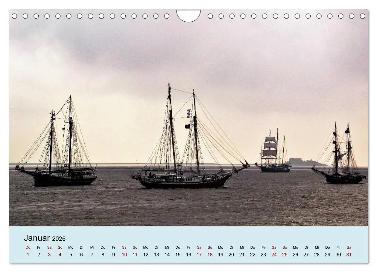 Bild: 9783457899830 | Parade der Windjammer - 2026 (Wandkalender 2026 DIN A4 quer),...
