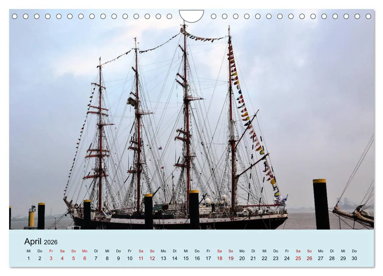 Bild: 9783457899830 | Parade der Windjammer - 2026 (Wandkalender 2026 DIN A4 quer),...