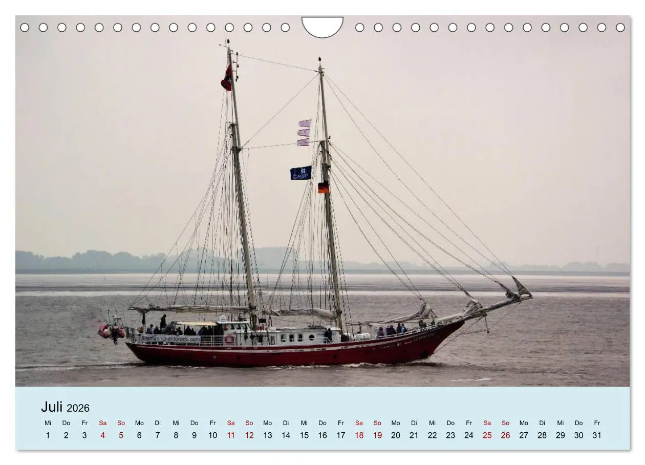 Bild: 9783457899830 | Parade der Windjammer - 2026 (Wandkalender 2026 DIN A4 quer),...