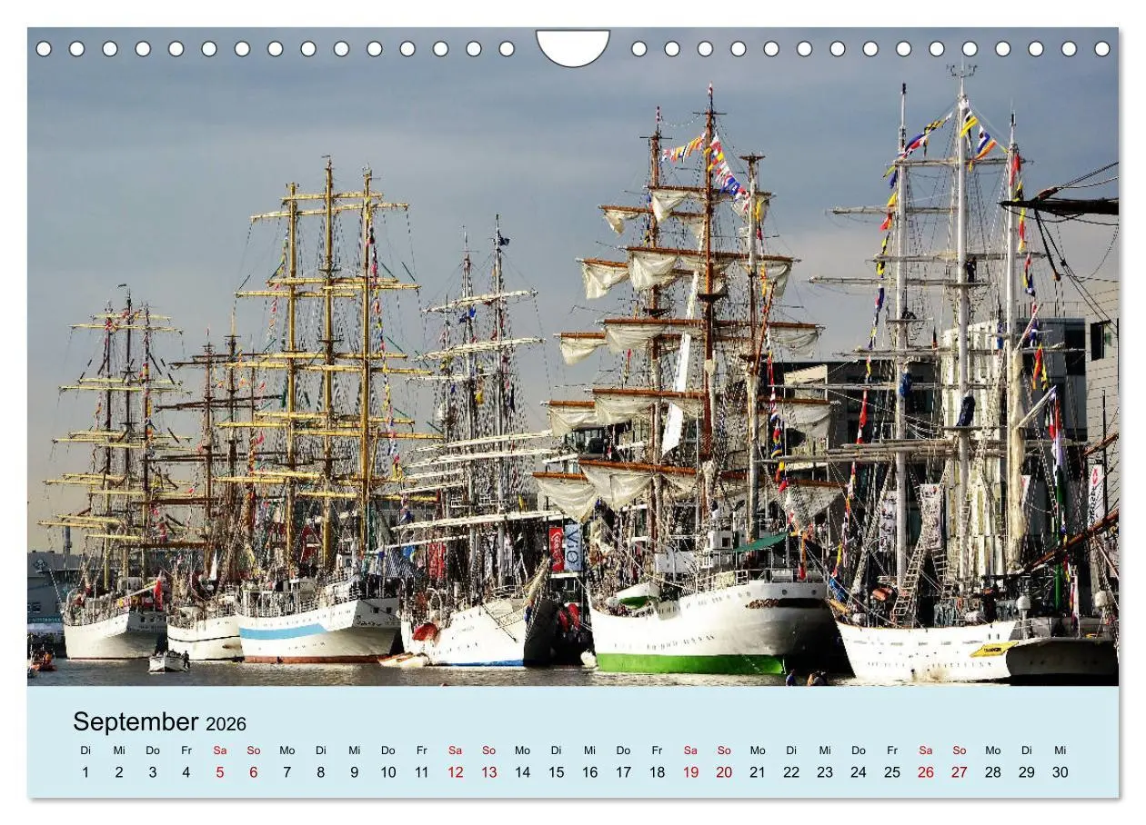 Bild: 9783457899830 | Parade der Windjammer - 2026 (Wandkalender 2026 DIN A4 quer),...