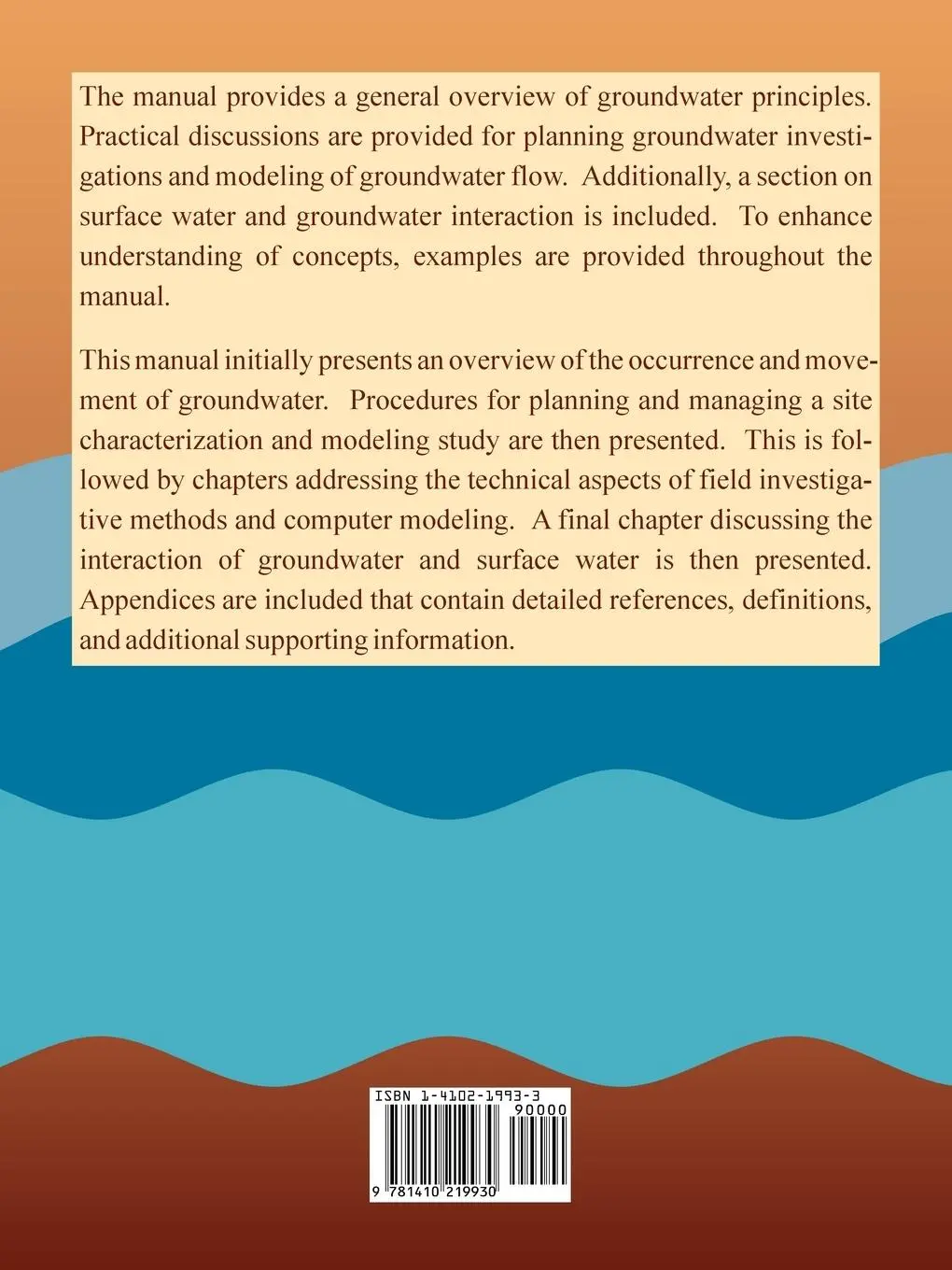 Rückseite: 9781410219930 | Groundwater Hydrology | U. S. Army Corps of Engineers | Taschenbuch