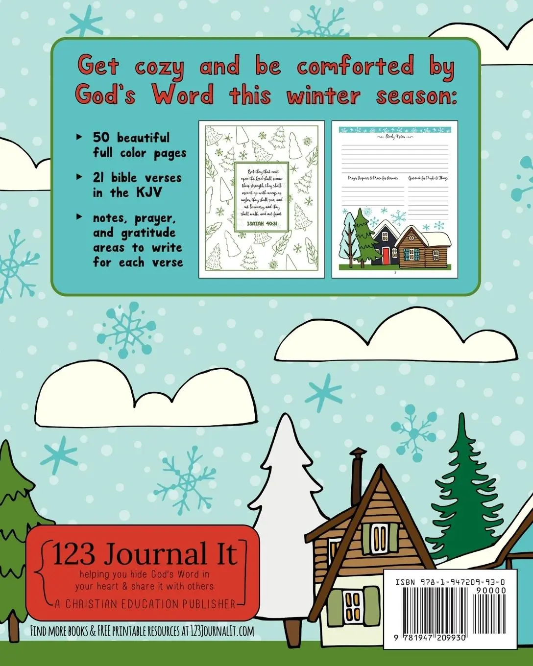 Rückseite: 9781947209930 | 21 Encouraging Bible Verses to Help Beat the Winter Blues! | Frisby