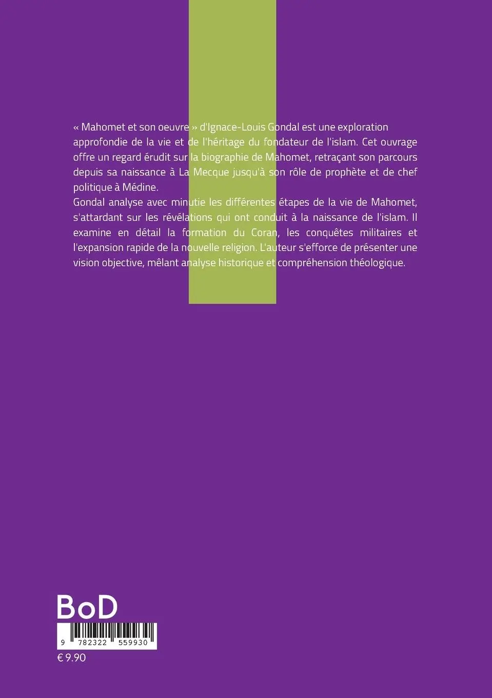 Rückseite: 9782322559930 | Mahomet et son oeuvre | Ignace-Louis Gondal | Taschenbuch | 2025