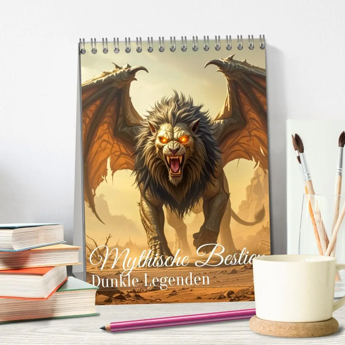 Bild: 9783516669930 | Mythische Bestien - Dunkle Legenden (Tischkalender 2026 DIN A5...