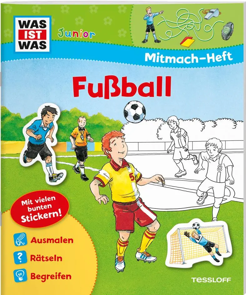Cover: 9783788619930 | Mitmach-Heft Fußball | Malen, Rätseln, Stickern für Fans ab 4 Jahren