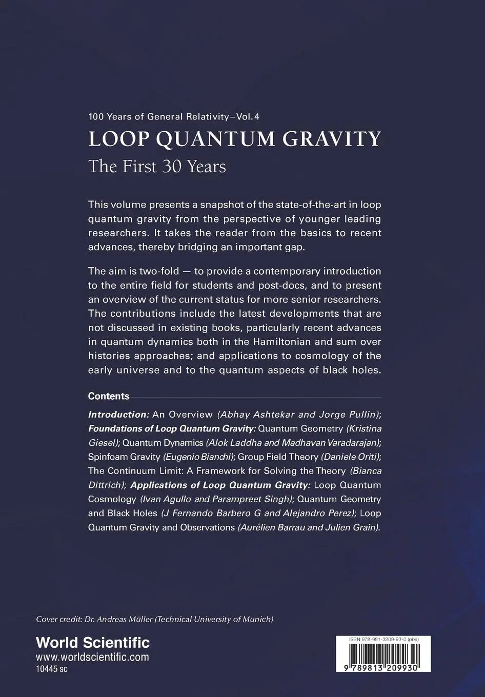 Rückseite: 9789813209930 | LOOP QUANTUM GRAVITY | THE FIRST 30 YEARS | Pullin | Taschenbuch