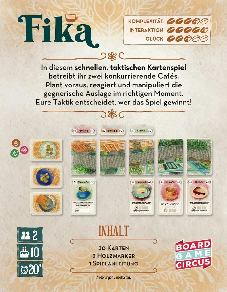 Bild: 4262360070031 | Fika | Kaffeepause mit Köpfchen! | Pieter van Gompel | Spiel | Deutsch