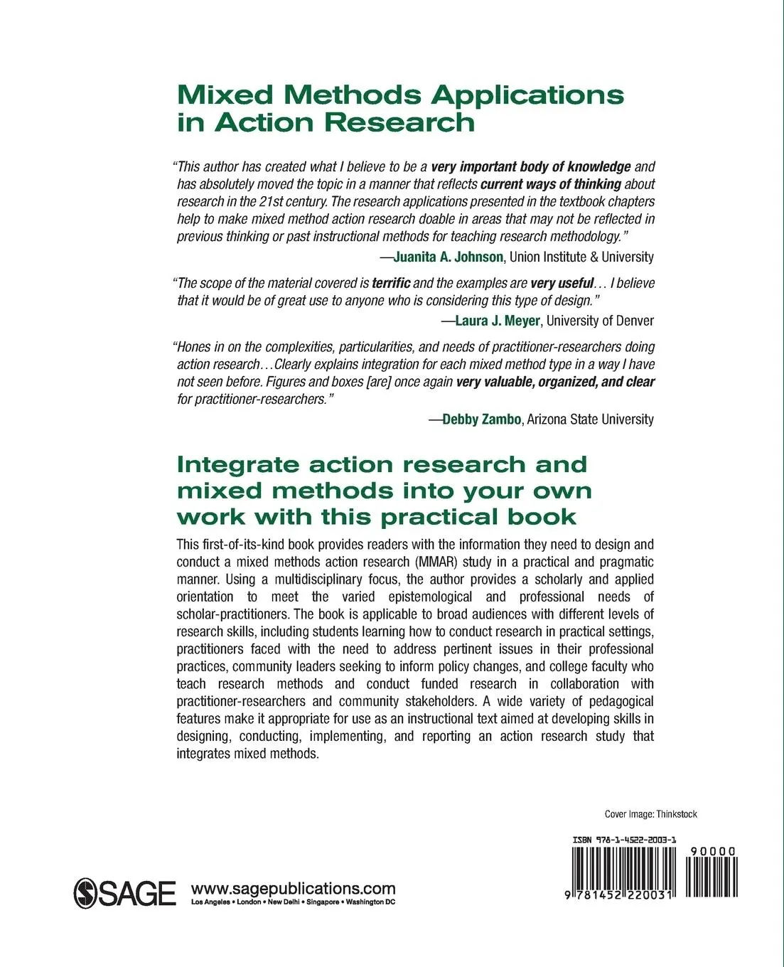 Rückseite: 9781452220031 | Mixed Methods Applications in Action Research | Nataliya V. Ivankova