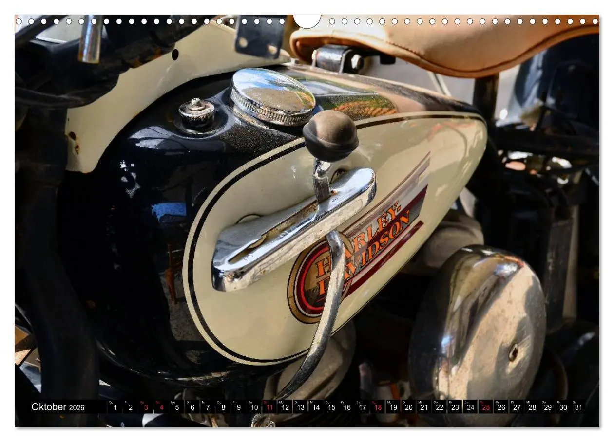 Bild: 9783516090031 | Harley Davidson WLA 750 (Wandkalender 2026 DIN A3 quer), CALVENDO...