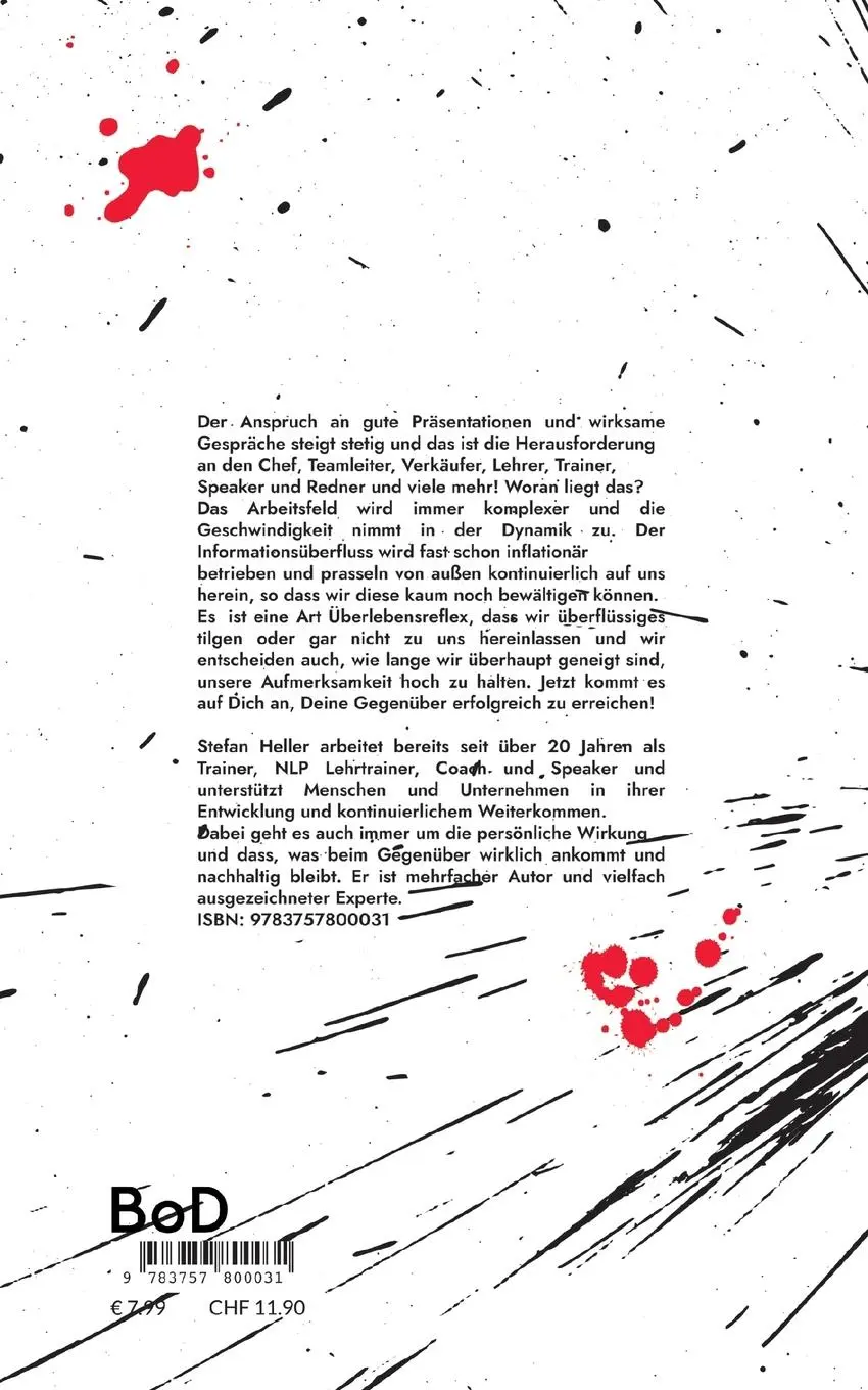 Rückseite: 9783757800031 | Erfolgreich und wirksam präsentieren durch NLP | Stefan Heller | Buch