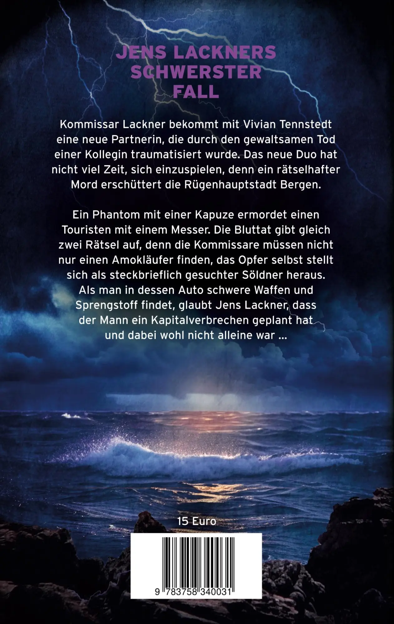 Rückseite: 9783758340031 | Die Seewespe | 5. Rügen-Krimi | R. P. Hahn | Taschenbuch | Paperback