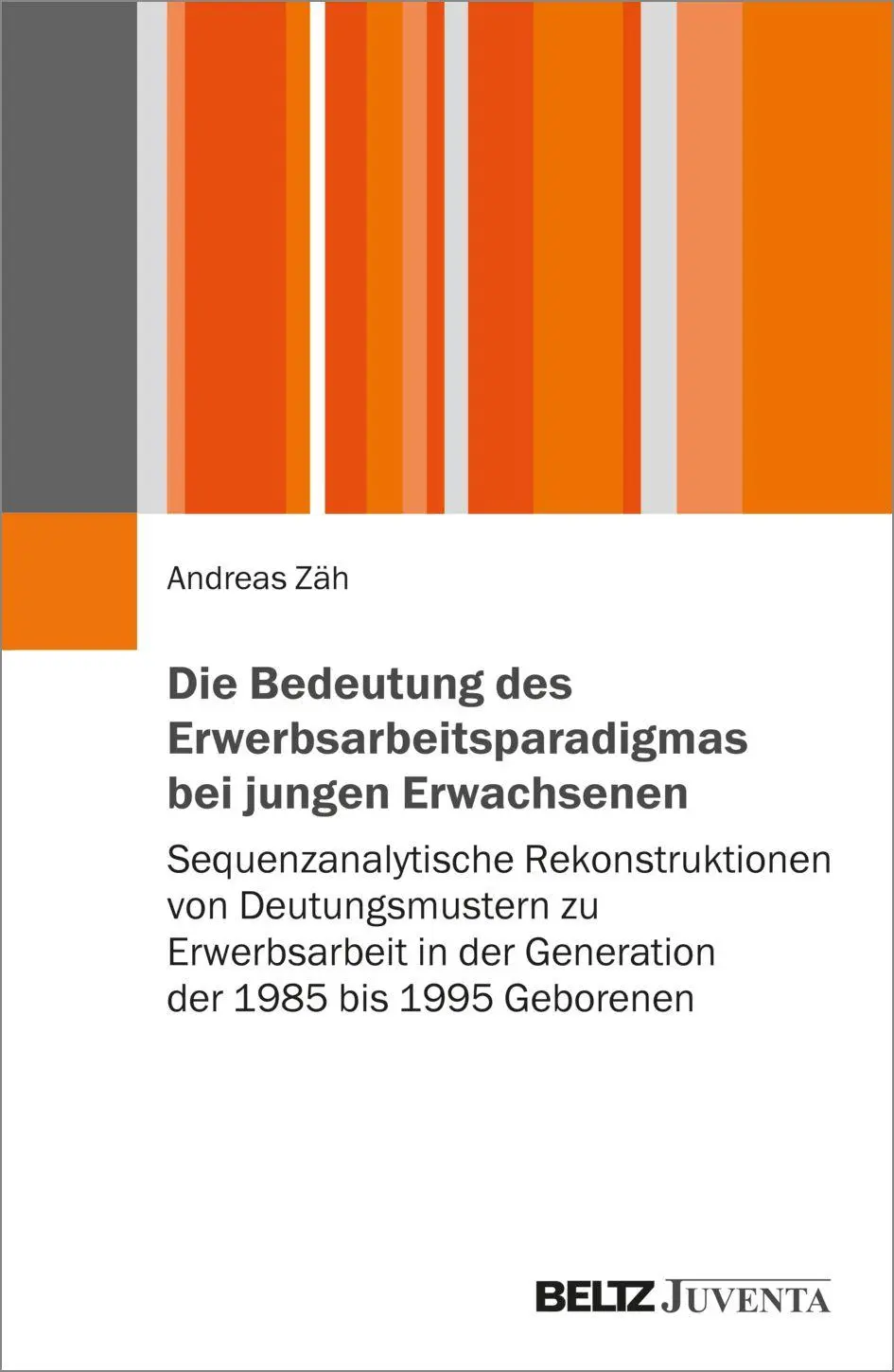Zäh, Andreas: Die Bedeutung des Erwerbsarbeitsparadigmas bei jungen Erwachsenen