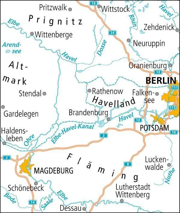 Bild: 9783969900031 | ADFC-Radtourenkarte 8 Havelland Magdeburger Börde 1:150.000, reiß-...