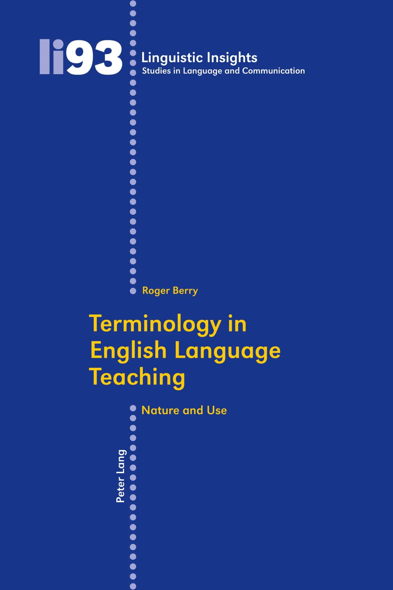 Cover: 9783034300131 | Terminology in English Language Teaching | Nature and Use | Berry