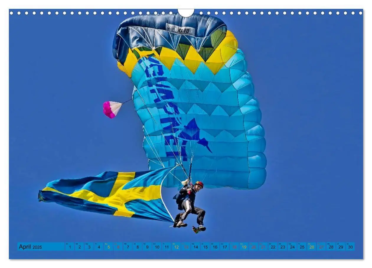 Bild: 9783435590131 | Fallschirmspringen - Mut und Abenteuer (Wandkalender 2025 DIN A3...