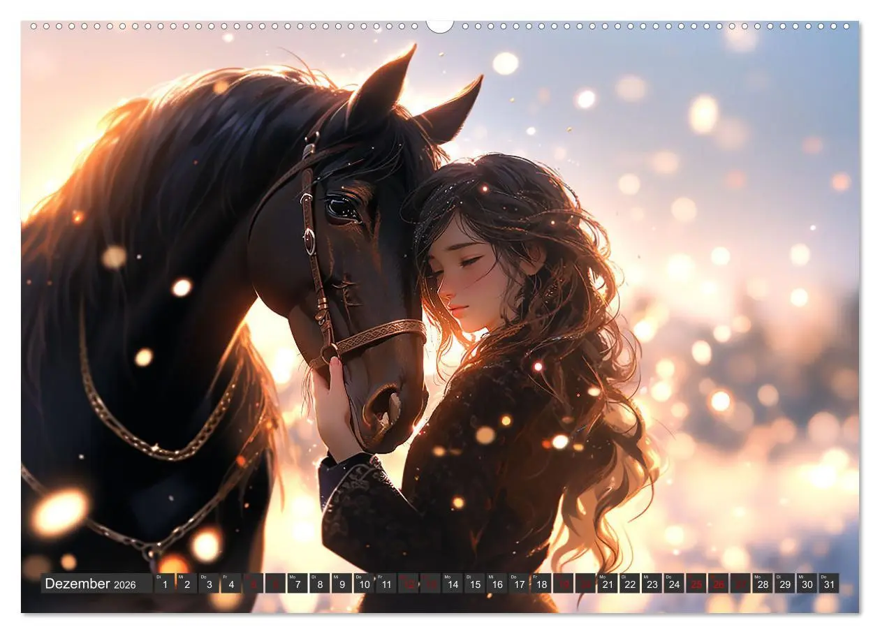 Bild: 9783457510131 | Manga Tierliebe (Wandkalender 2026 DIN A2 quer), CALVENDO...