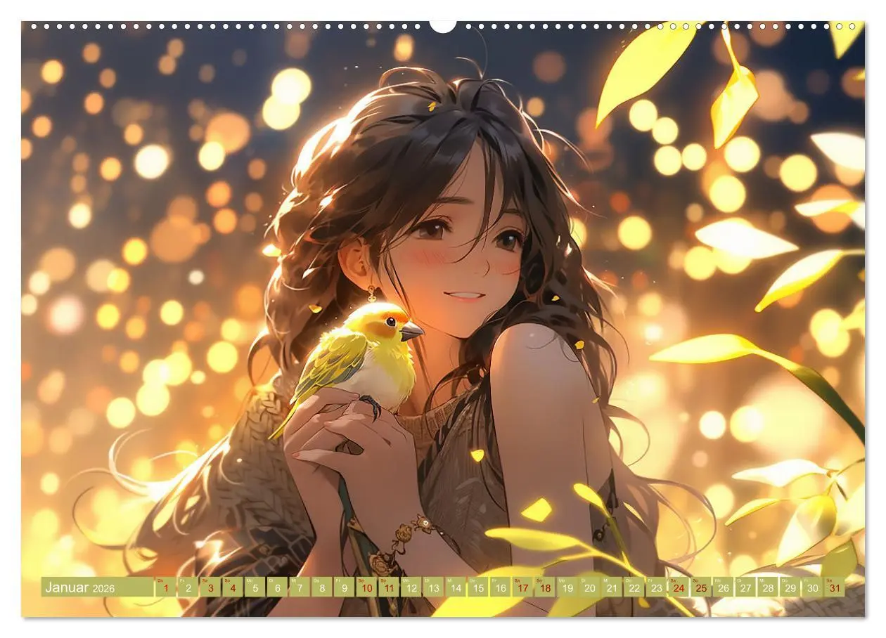 Bild: 9783457510131 | Manga Tierliebe (Wandkalender 2026 DIN A2 quer), CALVENDO...