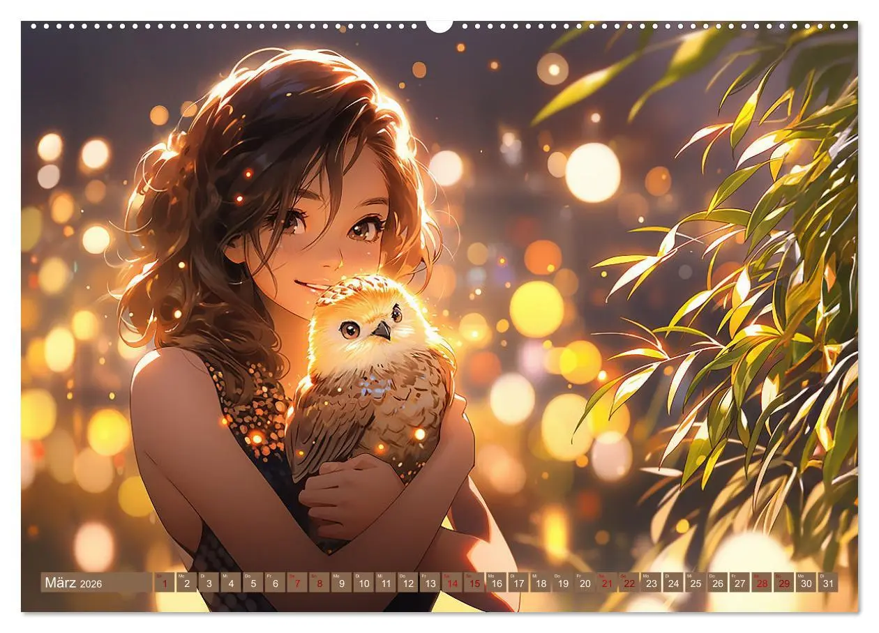 Bild: 9783457510131 | Manga Tierliebe (Wandkalender 2026 DIN A2 quer), CALVENDO...