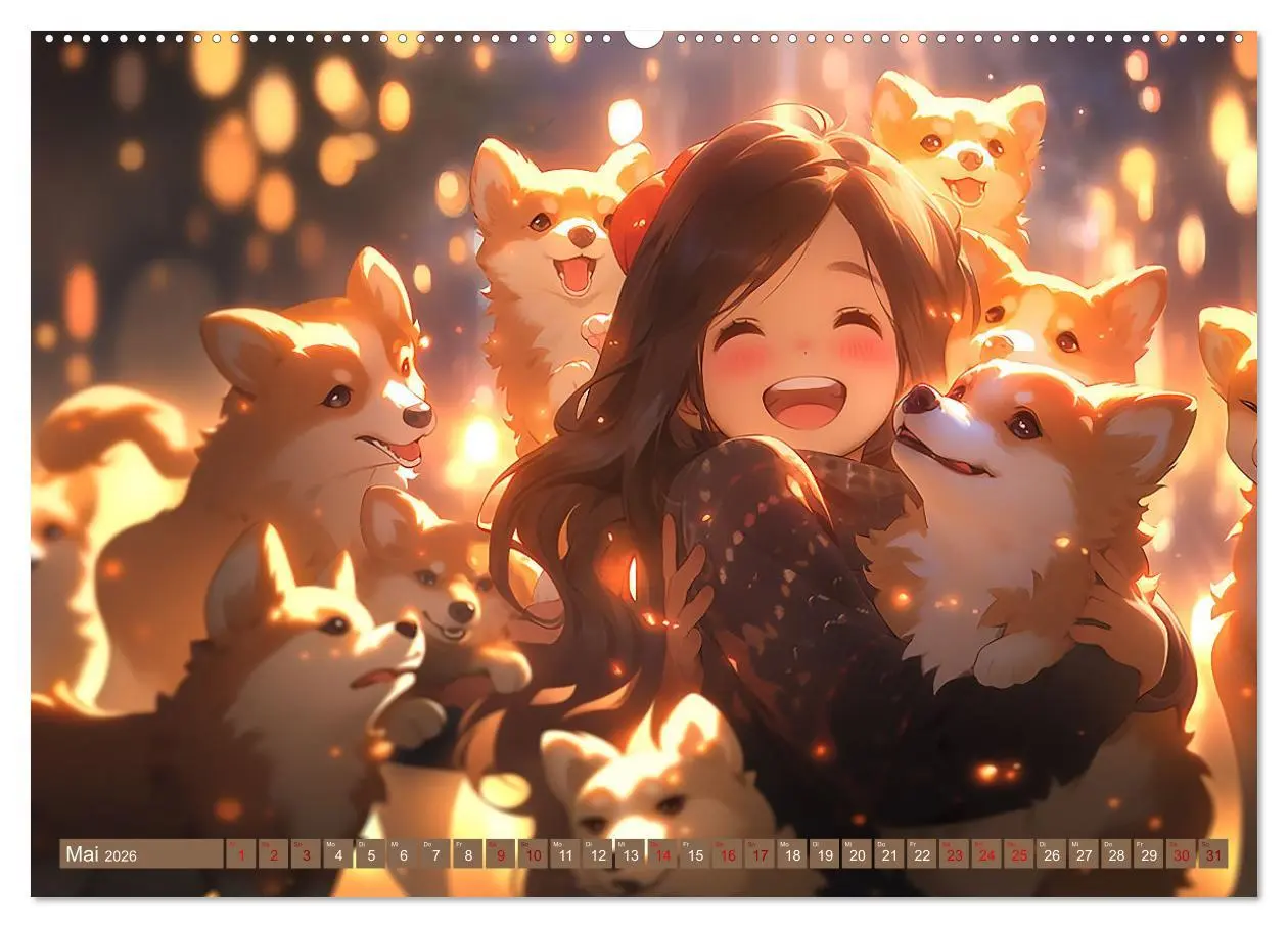 Bild: 9783457510131 | Manga Tierliebe (Wandkalender 2026 DIN A2 quer), CALVENDO...