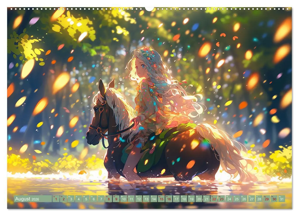 Bild: 9783457510131 | Manga Tierliebe (Wandkalender 2026 DIN A2 quer), CALVENDO...