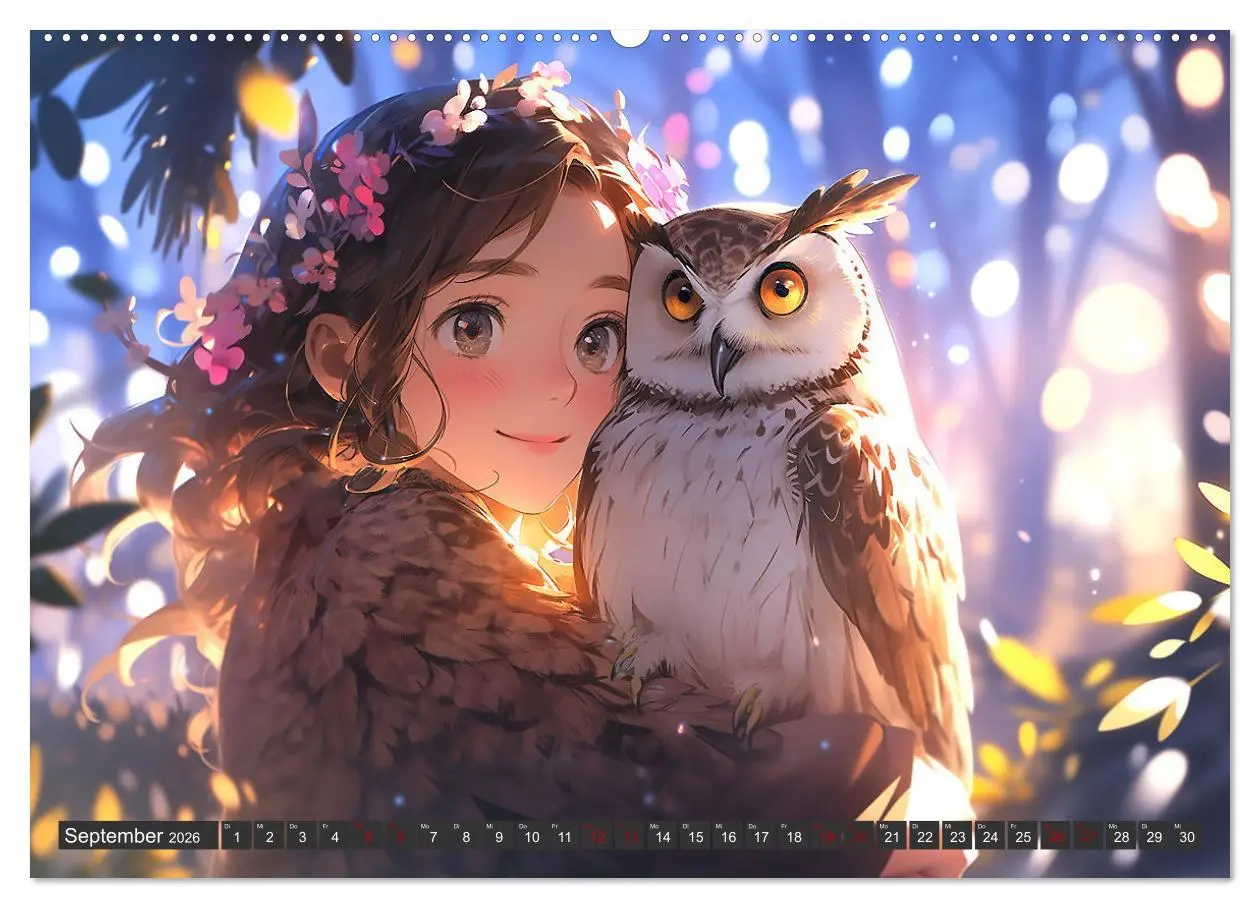 Bild: 9783457510131 | Manga Tierliebe (Wandkalender 2026 DIN A2 quer), CALVENDO...