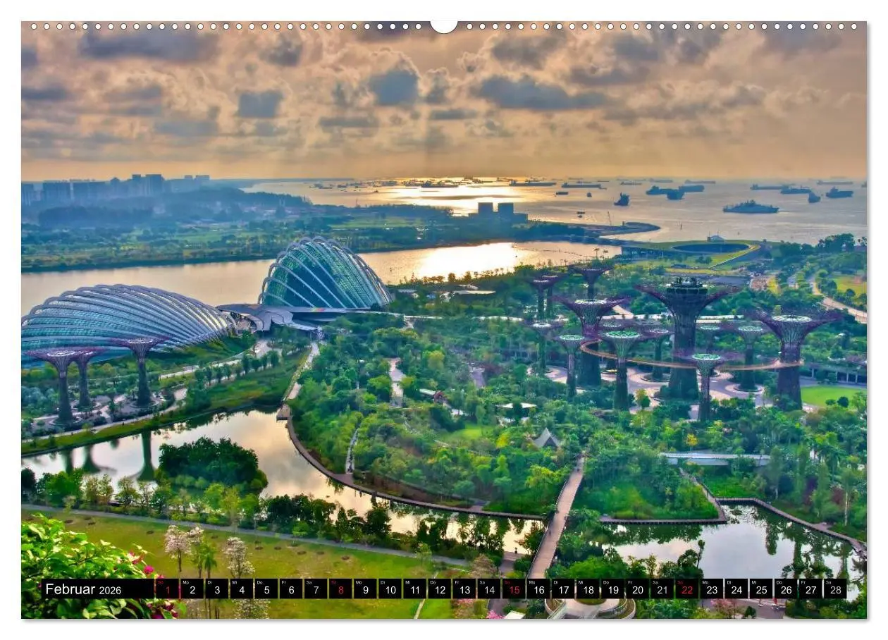 Bild: 9783457990131 | Singapur - Einzigartige Skylines (Wandkalender 2026 DIN A2 quer),...