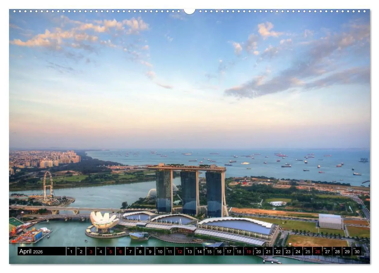 Bild: 9783457990131 | Singapur - Einzigartige Skylines (Wandkalender 2026 DIN A2 quer),...