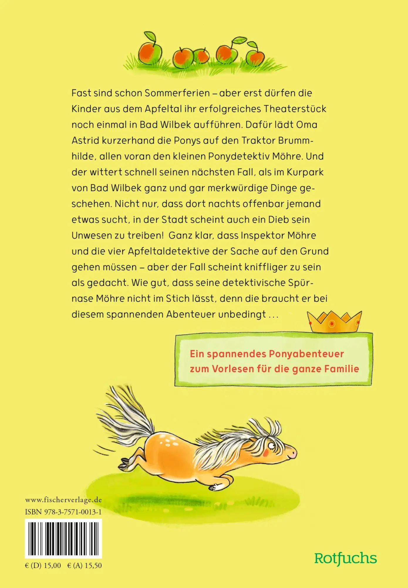 Rückseite: 9783757100131 | Inspektor Möhre - Ein Fall für vier Hufe: Auf großer Fahrt | Holzinger