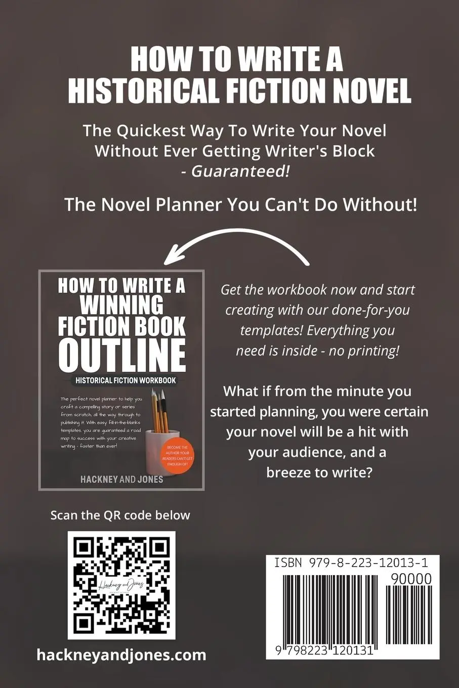 Rückseite: 9798223120131 | How To Write A Historical Fiction Novel | Hackney And Jones | Buch