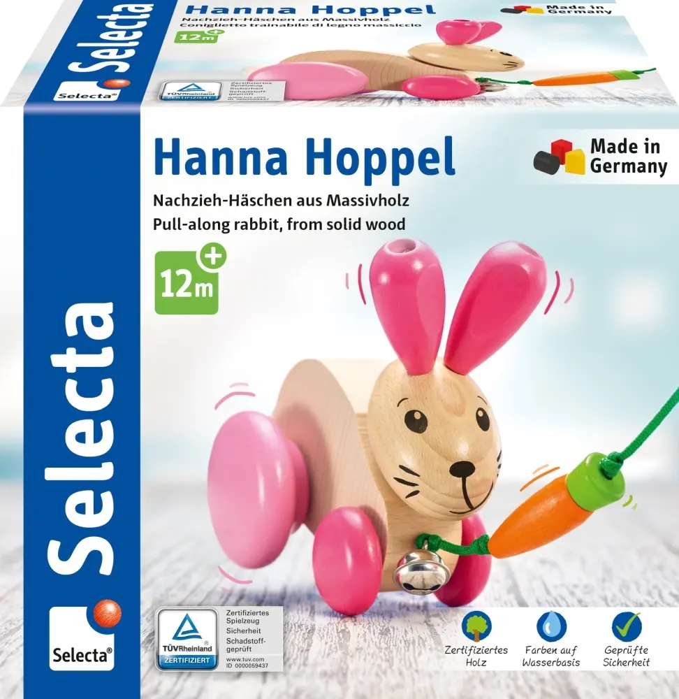 Cover: 4060848620231 | Nachziehhase Hanna Hoppel | Spiel | In Schachtel | 1618 | Deutsch