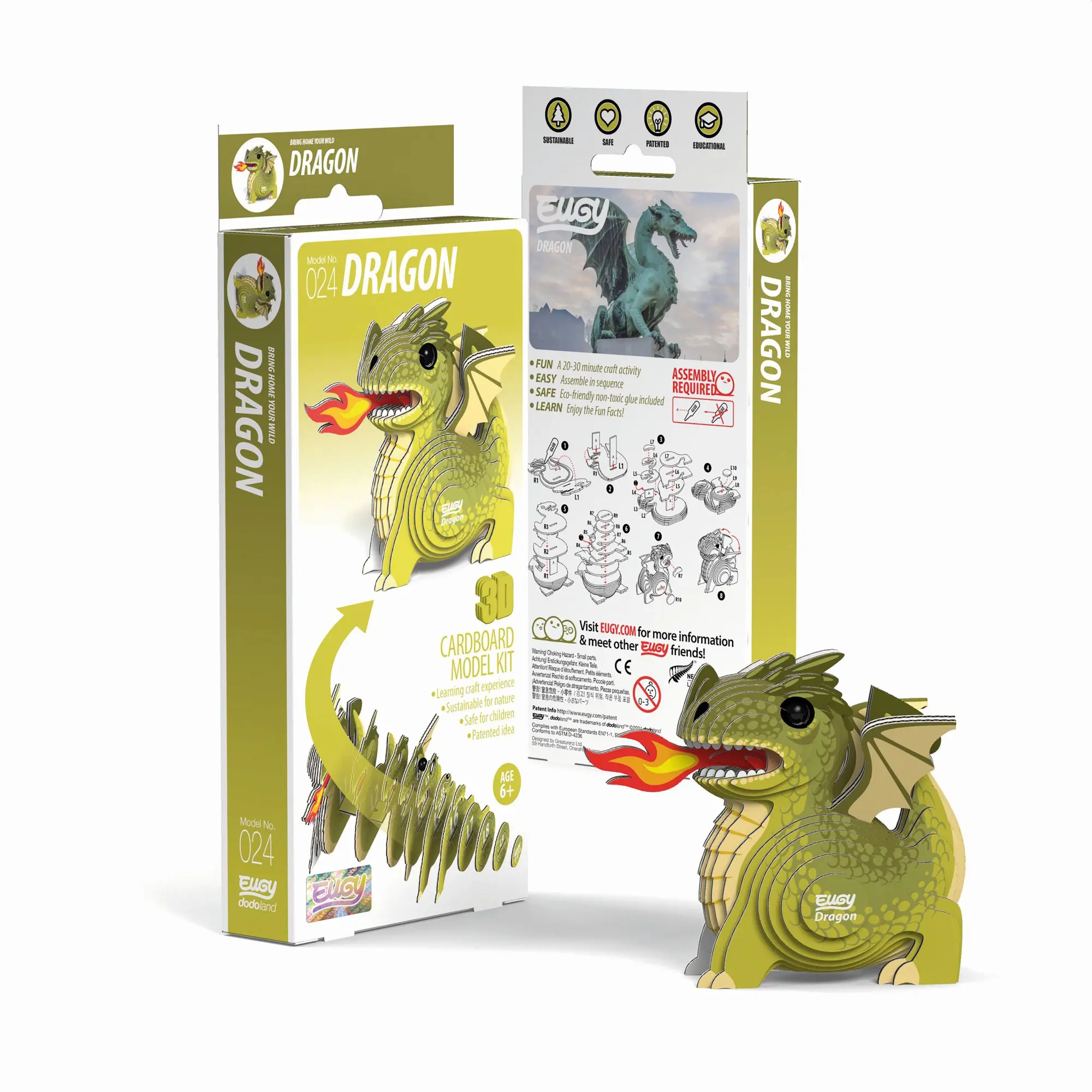 Cover: 9421035150231 | EUGY - 3D Bastelset Drache | Eugy | Kit (Bastelset) | 650024 | Deutsch