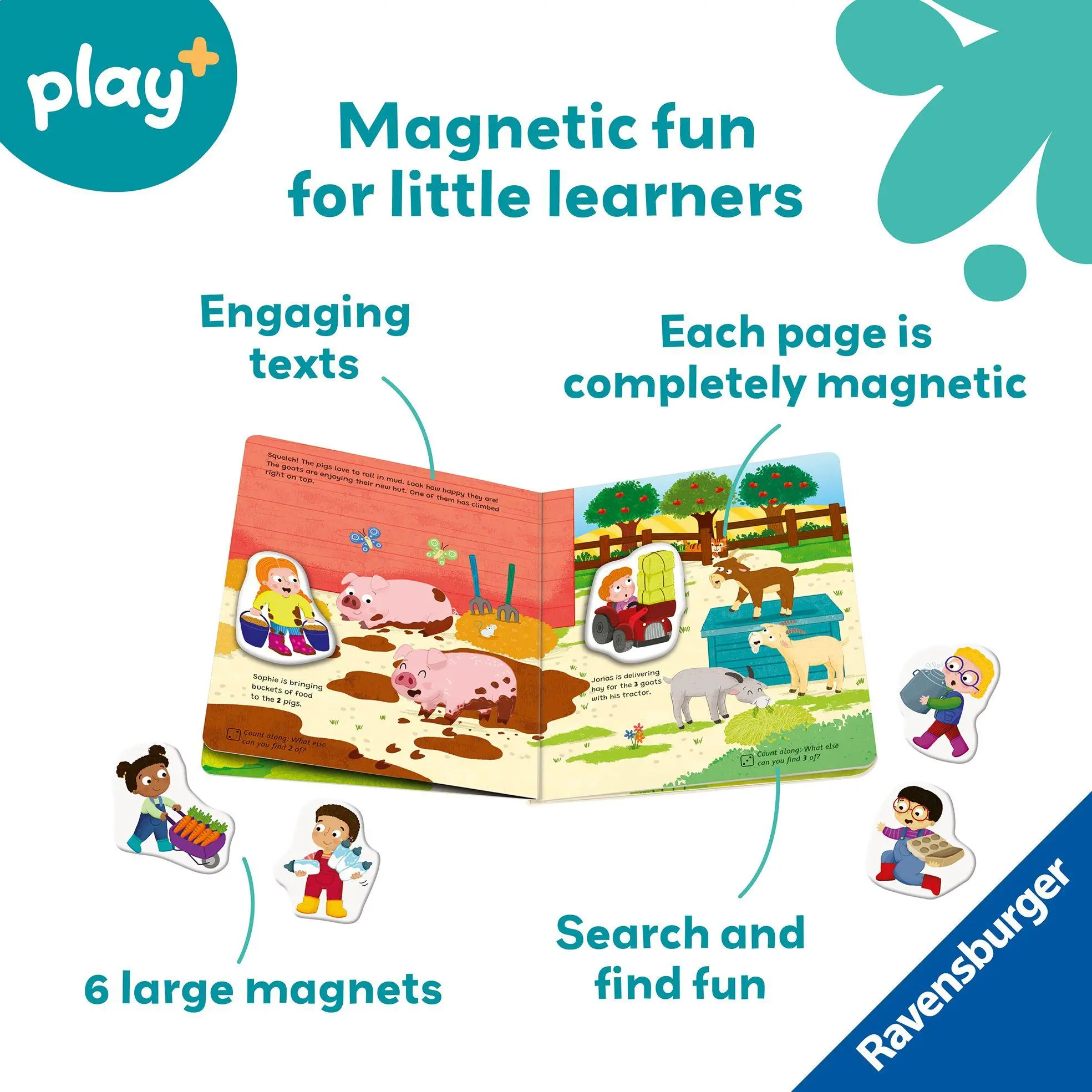Bild: 9783380970231 | Play+ My first Magnetic Book: Match and Learn Numbers | Orso | Buch
