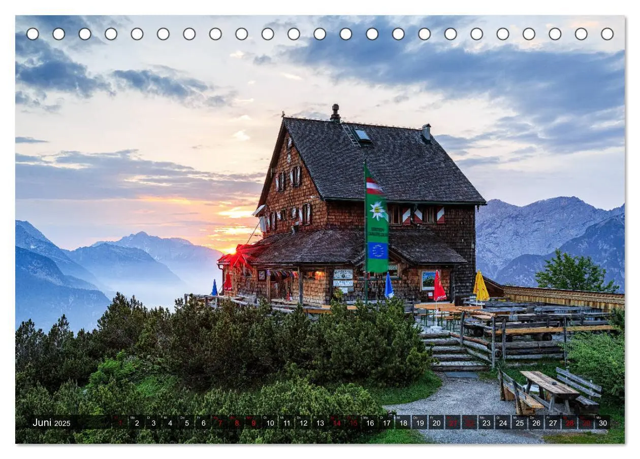 Bild: 9783435270231 | Hüttenzauber: Berghütten in den Alpen (Tischkalender 2025 DIN A5...
