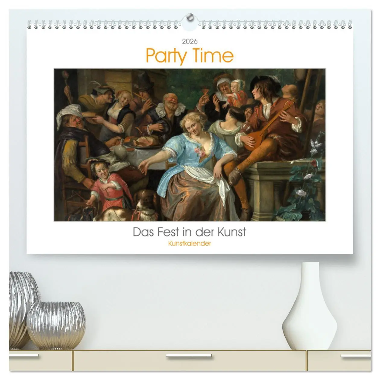 Cover: 9783457290231 | Party Time - Das Fest in der Kunst Kunstkalender (hochwertiger...