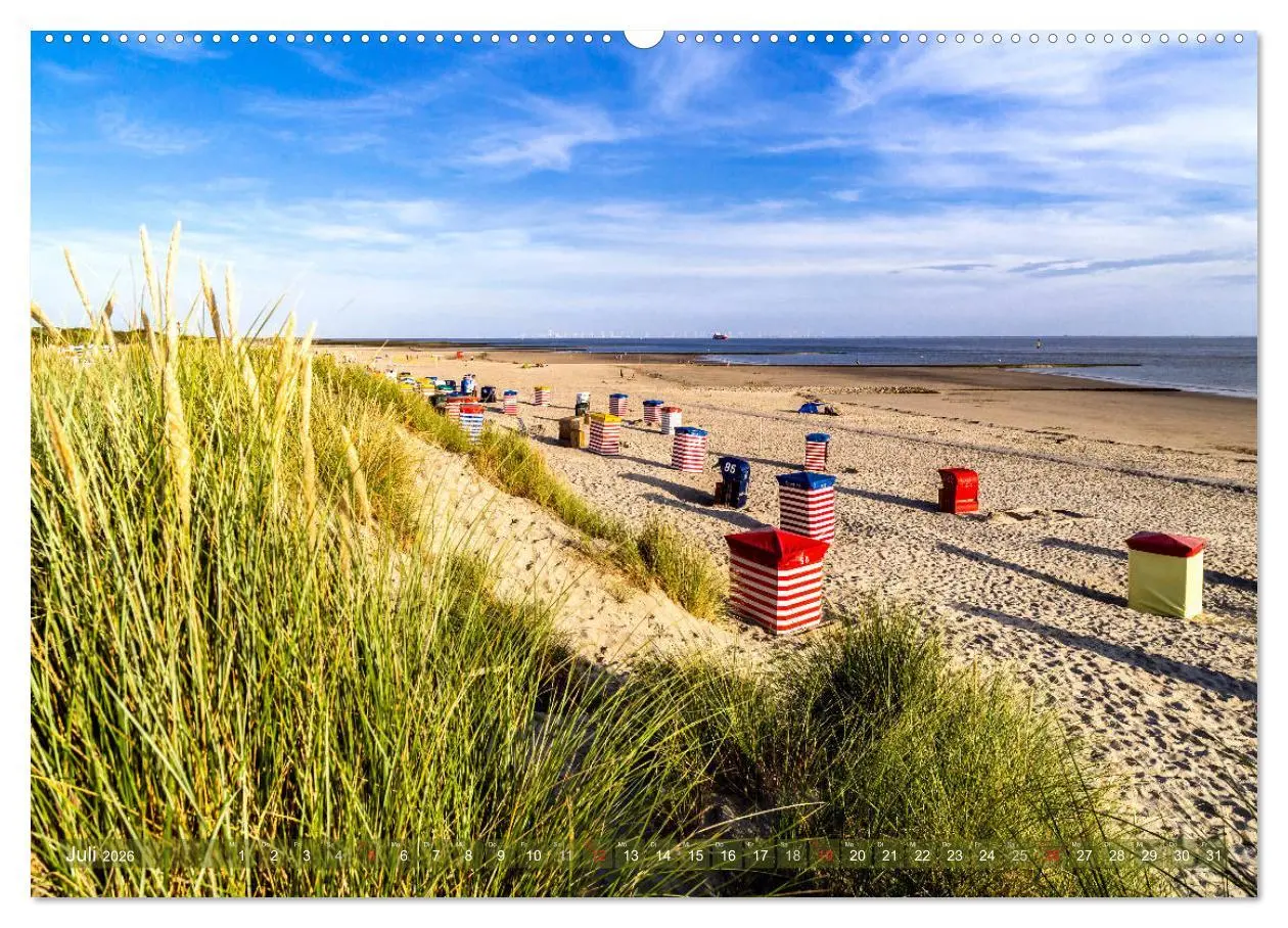 Bild: 9783457740231 | Strandlust Nordsee-Liebe (Wandkalender 2026 DIN A2 quer), CALVENDO...