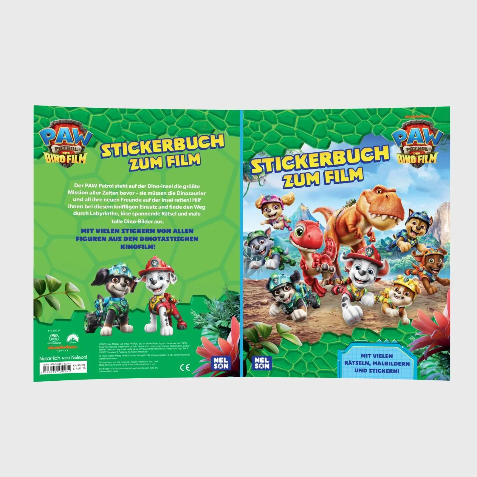 Bild: 9783845130231 | PAW Patrol Mitmachbuch: PAW Patrol - Der Dinofilm: Stickerbuch zum...