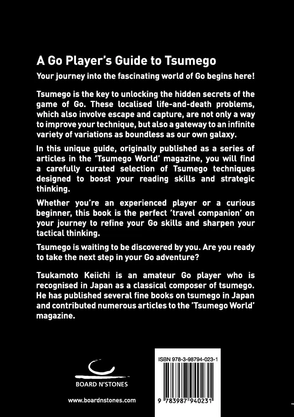 Rückseite: 9783987940231 | The Go Player's Guide to Tsumego | Keiichi Tsukamoto | Taschenbuch