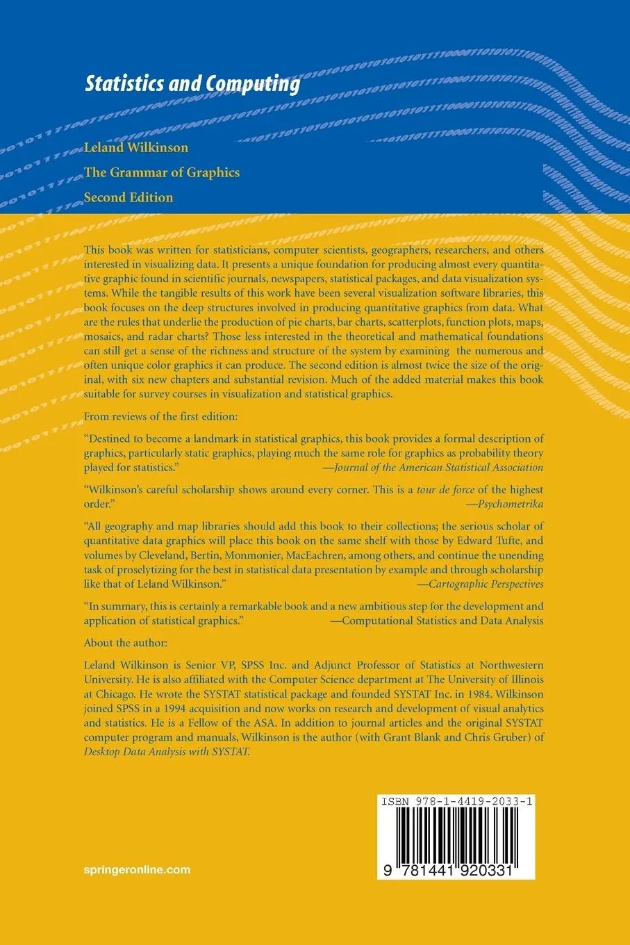 Rückseite: 9781441920331 | The Grammar of Graphics | Leland Wilkinson | Taschenbuch | XVIII