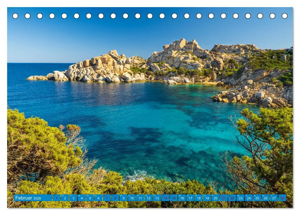 Bild: 9783457590331 | Sardinien mit Korsika (Tischkalender 2026 DIN A5 quer), CALVENDO...